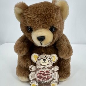 Vintage Daekor Pot Belly Bear 1979 Brown Teddy Bear Stuffed Animal Plush NWT